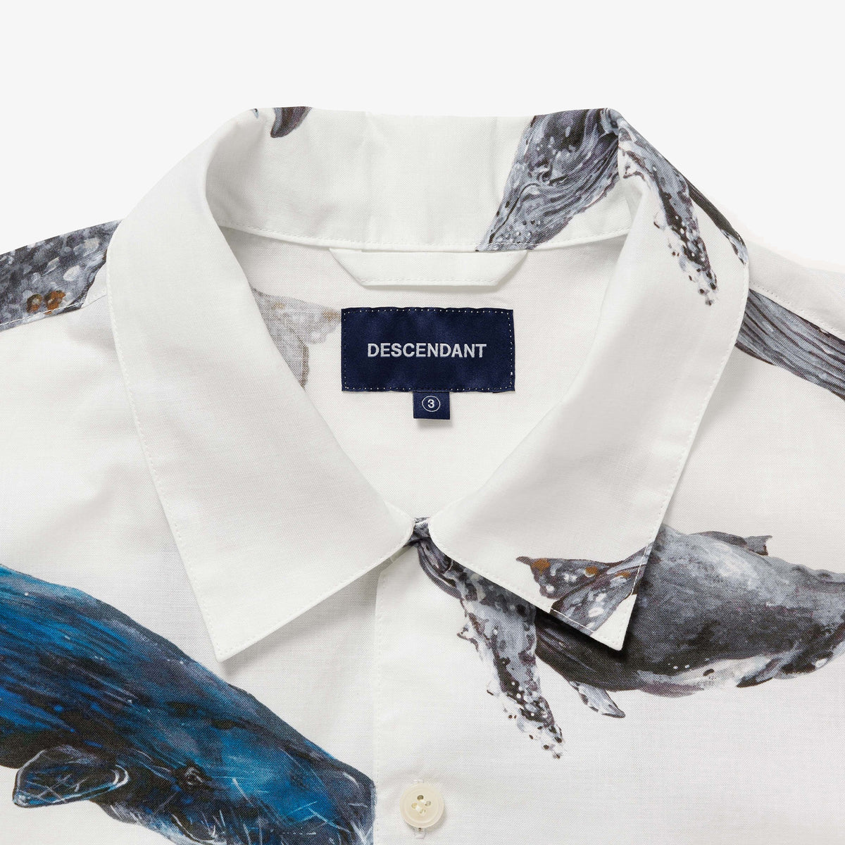 DESCENDANT SEAFARERS TEXTILE SHIRTサイズ2 DESCENDANT/SEAFARERS TEXTILE SS SHIRT (WHITE)