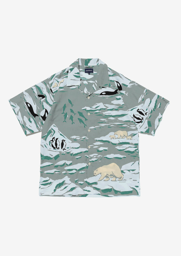 EDGD OPEN COLLAR TEXTILE SS SHIRT