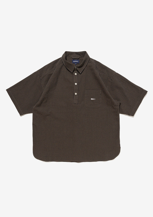 VOIL PULLOVER PLAID SS SHIRT