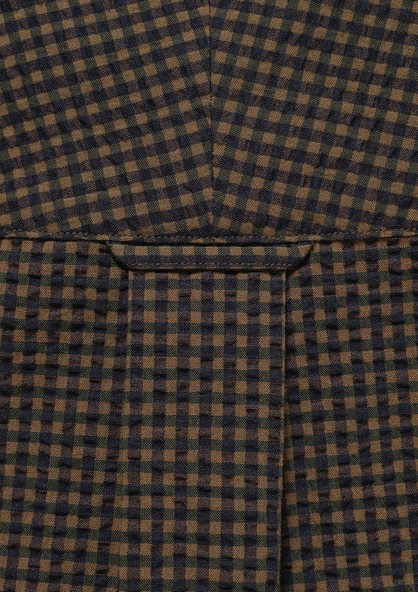 VOIL PULLOVER PLAID SS SHIRT