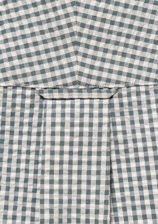 VOIL PULLOVER PLAID SS SHIRT