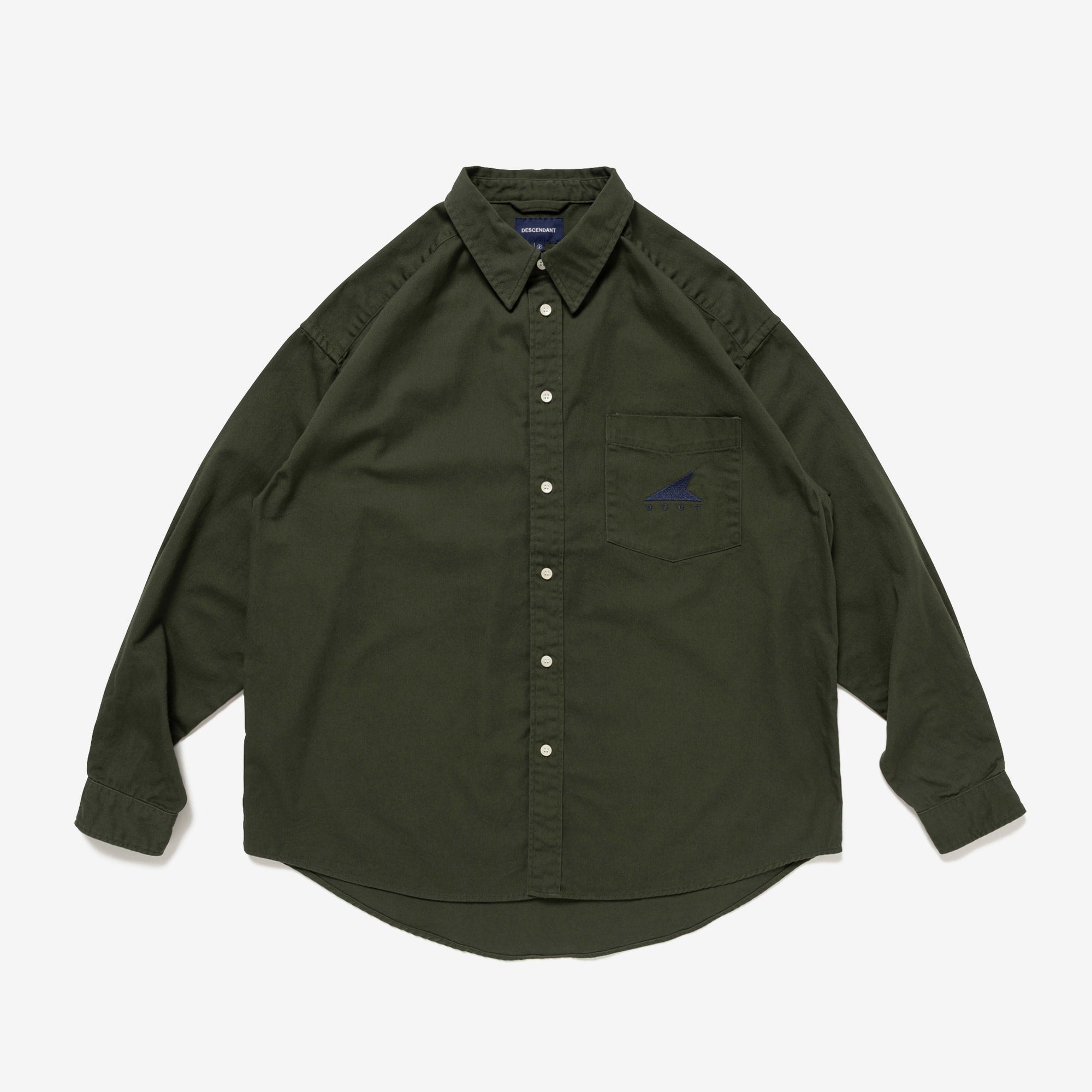 ディセンダント KENNEDY'S BDシャツ 長袖 白シャツ 3 日本製 DESCENDANT/KENNEDY'S B.D LS SHIRT FULL SIZE (WHITE)