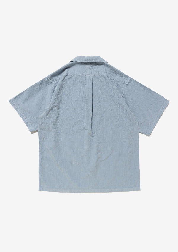 S WIND OPEN COLLAR SEERSUCKER SS SHIRT