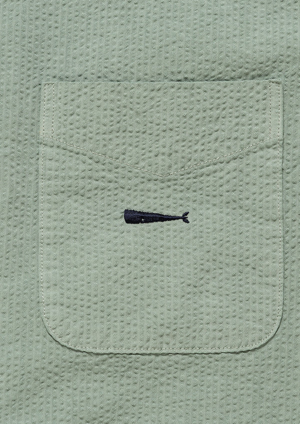 S WIND OPEN COLLAR SEERSUCKER SS SHIRT