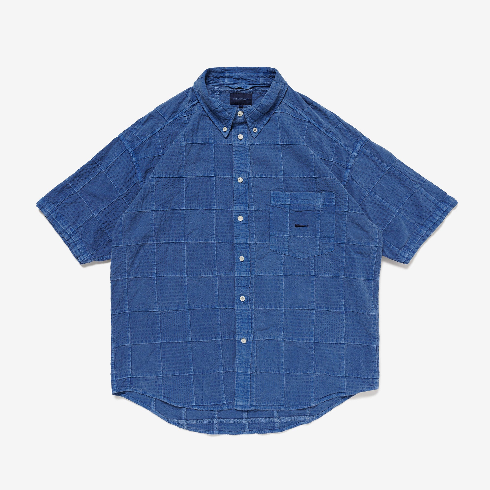 DESCENDANT(ディセンダント) フットボールTシャツ ブルー サイズ