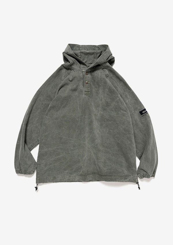 MOLE HOODED LS SHIRT PIGMENT DYE