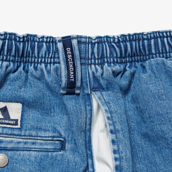 DESCENDANT/SHORE DENIM BEACH SHORTS (INDIGO)