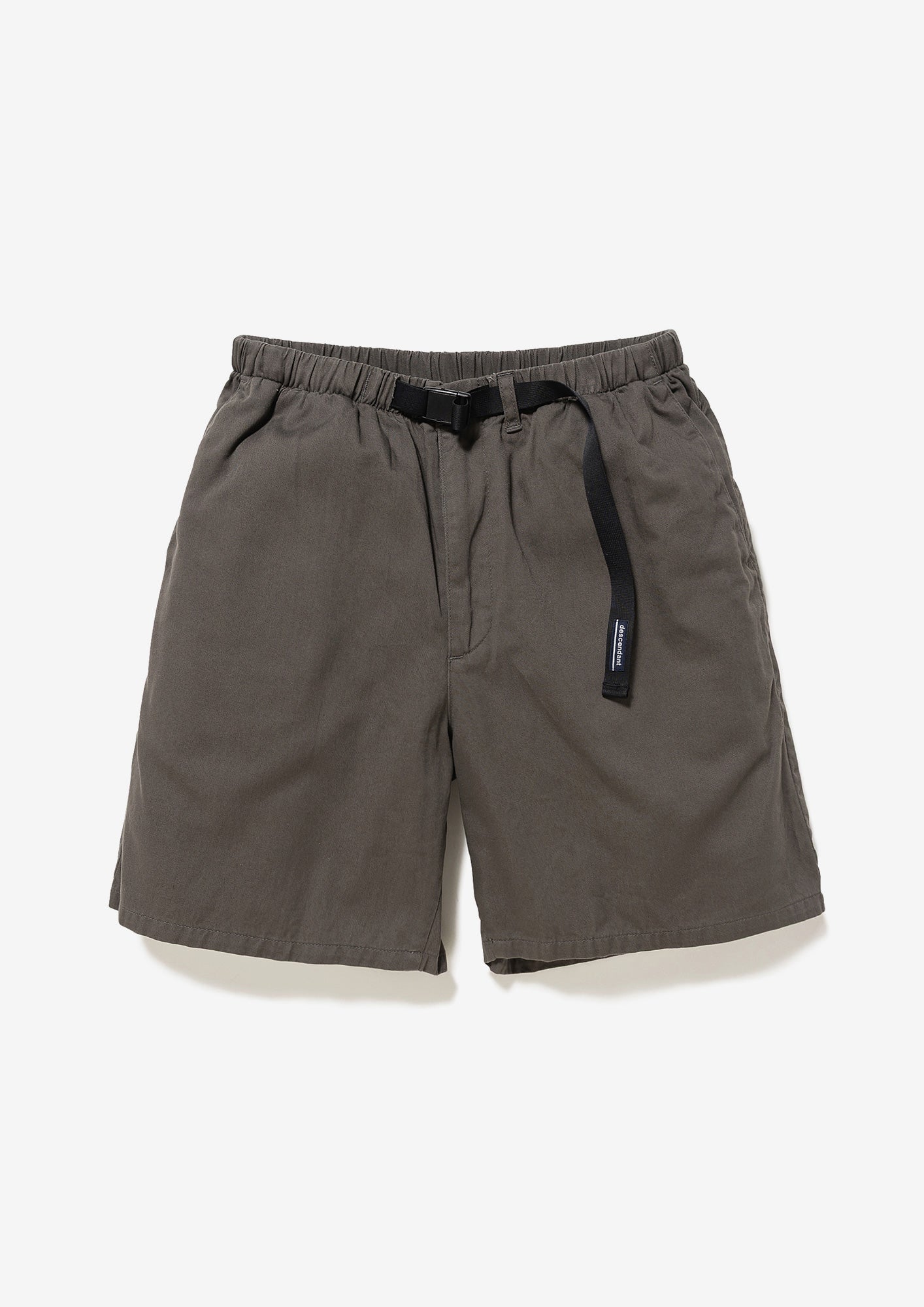CLASP TWILL WEBBING SHORTS チャコール　サイズ2 CLASP TWILL WEBBING SHORTS – DESCENDANT KYOTO（ディセンダント京都）