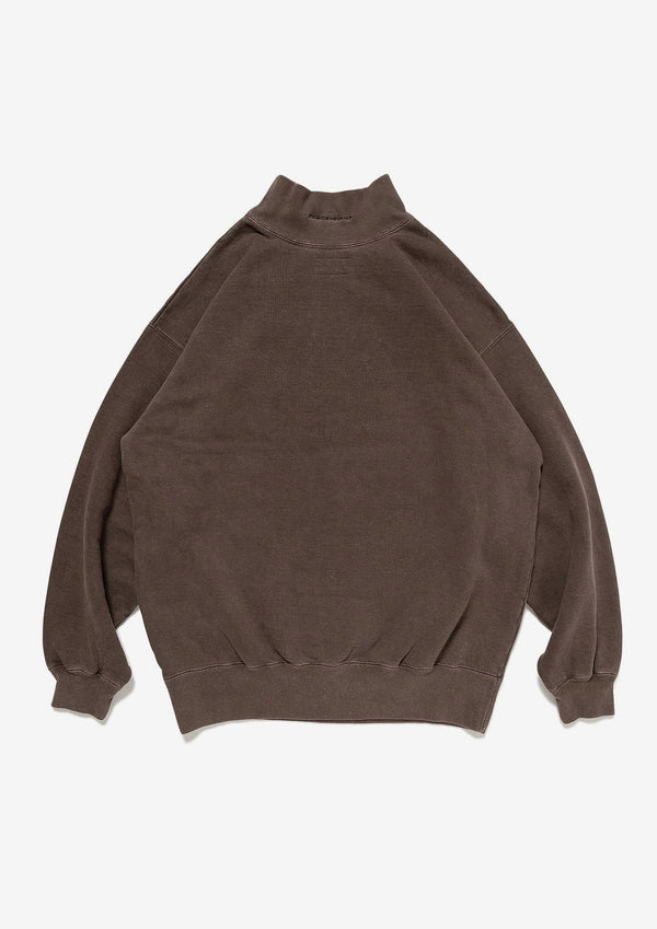 SPUR MOCK NECK PIGMENT DYE