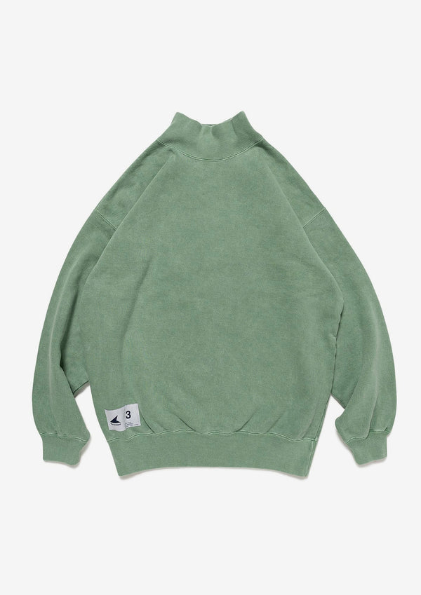 SPUR MOCK NECK PIGMENT DYE