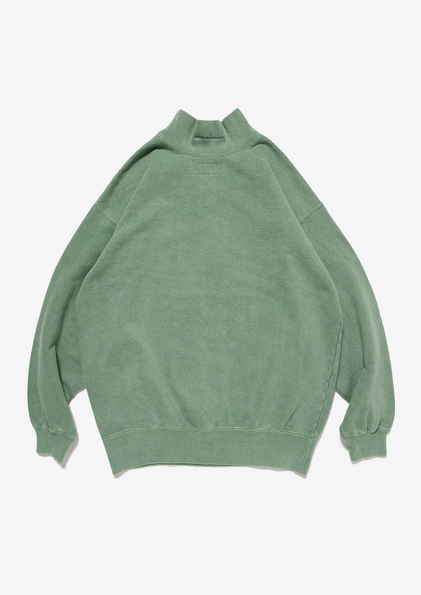 SPUR MOCK NECK PIGMENT DYE