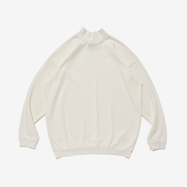 TORTOISE WAFFLE MOCK NECK LS
