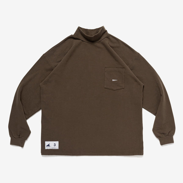 TORTOISE MOCK NECK LS