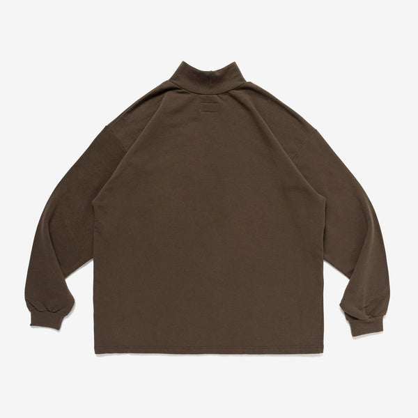 TORTOISE MOCK NECK LS